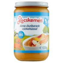 Kecskeméti bébiétel Alma-őszibarack Csirkehússal 220g