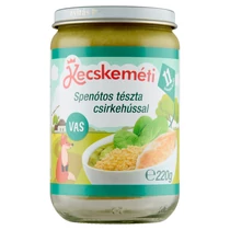 Kecskeméti bébiétel Spenótos tészta csirkehússal 220g