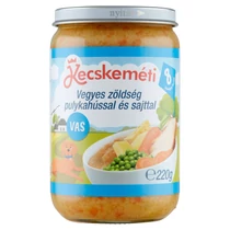Kecskeméti bébiétel vegyes zöldség pulykahús, sajt 220g