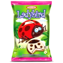Ladybird tejbevonóval mártott állatfigurás keksz 25g