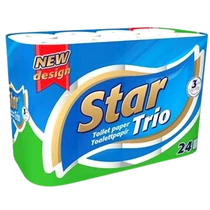 Star Trio toalettpapír 24tek. 3rtg.