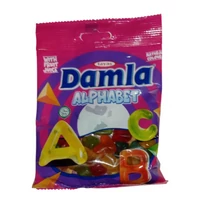 Damla Gummy Crocodiles vegyes gyümölcs ízű gumicukor 80g