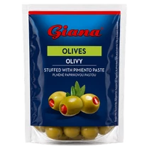 Giana Olívabogyó 200ml zöld, paprikakrémmel töltött