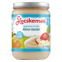 Kecskeméti bébiétel alma-banán&amp;gyümölcs-túró 190g