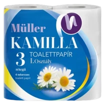 Müller Toalettpapír 4tek. 3rtg. Kamilla  14/30/420