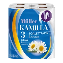 Müller Toalettpapír 8tek. 3rtg. Kamillás  6/30/180