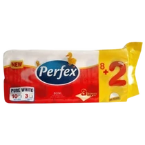Perfex Toalettpapír 8+2 tek 3rtg. Boni 90lap