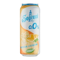 Soproni 0,5l Bodza-Citrom alkoholmentes dobozos sör DRS