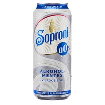 Soproni 0,5l alkoholmentes sör dobozos DRS