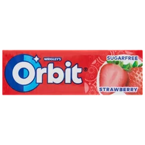 Orbit Strawberry drazsérágó 14g