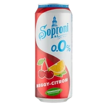 Soproni Alkoholmentes sör dobozos 0,5l Meggy-citrom DRS