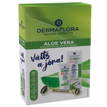 Dermaflora DD hidrogel+micellás arcradír+arcmasszírozó Aloe