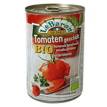 LeBaron BIO hámozott paradicsom 400g