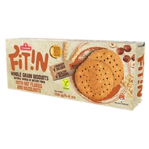 Fit IN teljeskiőrlésű zabkeksz mogyoróval126g