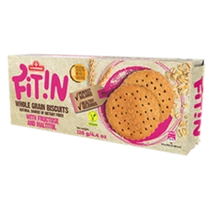 Fit IN teljeskiőrlésű cukormentes keksz 126g