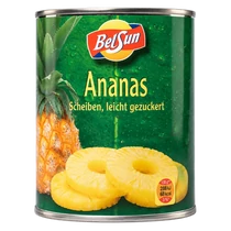 Belsun Ananász körszeletelt, enyhén cukros 580ml