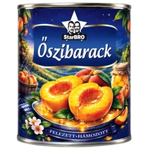 StarBRO felezett őszibarack konzerv 820g