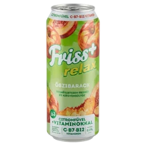 Friss+ Őszibarack 0,5l dobozos sör alkoholmentes DRS