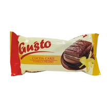 Gusto kakaós piskóta szelet vanilia krémmel 32g