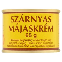 Szegedi 65g szárnyas májkrém tépözáras 1152db/rkl.