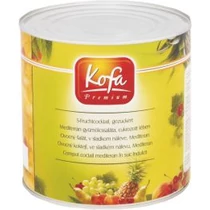 Kofa mediterrán gyümölcs saláta cukrozott lében 2650ml 2500g/1500g