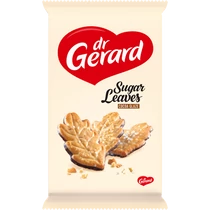 Dr.Gerard 165g levél alakú kakaós mártott keksz cukor szórattal