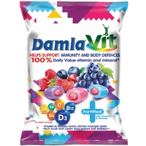 Damla Vit-vegyes gyümölcs ízű puhakaramell 80g hozzáadott vitaminokkal