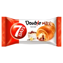 7days Croissant 80g Double Kakaó&amp;Vanília krémmel töltött