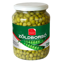 Globetti Zöldborsó 690g/450g üv.