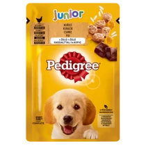 Pedigree 100g Junior Csirke-rizs alutasakos kutyaeledel