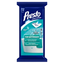 Presto Clean fürdöszobai törlökendö 72db