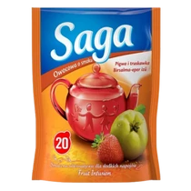 SAGA gyümölcstea 34g Eper ízű