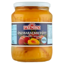 Premiko Öszibarack befőtt 720ml hámozatlan, felezett