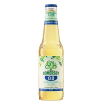 Somersby Elderflower&amp;lime 0,33l 0% üveges DRS bodza-lime