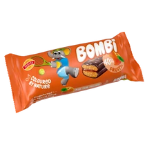 Bombi Star 50g sárgabarackos töltött puszedli