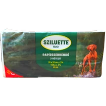 Sziluett papírzsebkendő 3rtg 80db Natúr