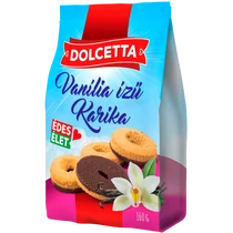 Dolcetta vaniliás karika 160g álló tasakos