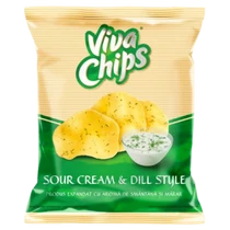 Viva tejfölös-kapros chips 50g
