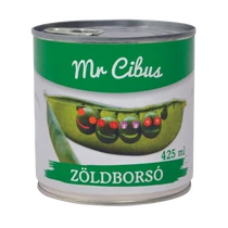 Mr Cibus zöldborsó 425ml tépőzáras