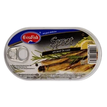 EvraFish füstölt sprotni növényi olajban 170g