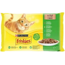 Friskies macskaeledel 4x85g marha-csirke-tonhal-tőkehal