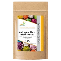 VivaNatura 250g Kollagén italpor Hialuronsavval, gr.alma ízű C Vit.