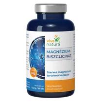 VivaNatura Mg-biszglic. Veget. étrend-kieg. kapsz.90db/72,9g