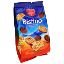 Leona Bisfino teasütemény 150g kakaós bevon.mártva