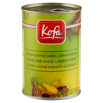 Kofa trópusi gyümölcs saláta 410g/250g