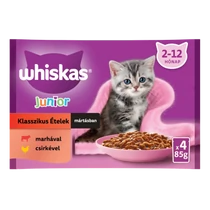 Whiskas 4x85g Junior alutasakos