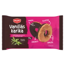 Detki vaníliás karika étbev.félig mártva 150g