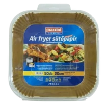 Mazzini AirFryer szögletes sütőpapír 20cm 50db
