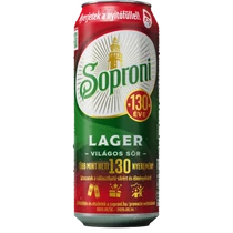 Soproni 0,5l dobozos sör(4%)  DRS