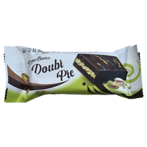 Doubi Pie étcsokival mártott pisztácia ízű krémmel töltött piskóta 40g